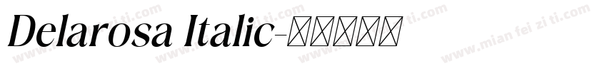 Delarosa Italic字体转换